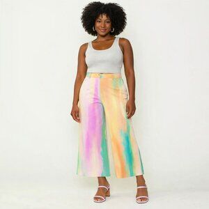 Current Air Rainbow Wide Leg Pants M